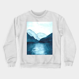 Watercolour Blue Mountains Crewneck Sweatshirt